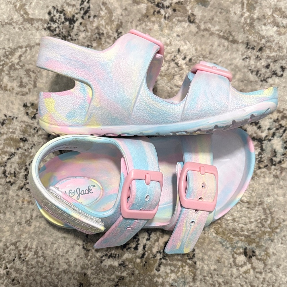 Cat & Jack Kids' Pastel Sandals Size 6
